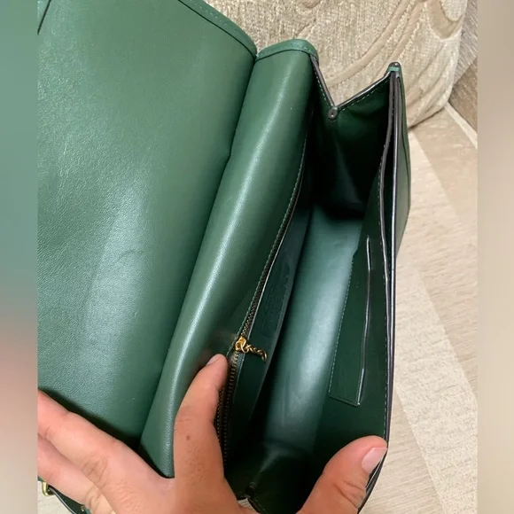 Coach Willis top handle in hunter green 5785 - Picture 8 of 15